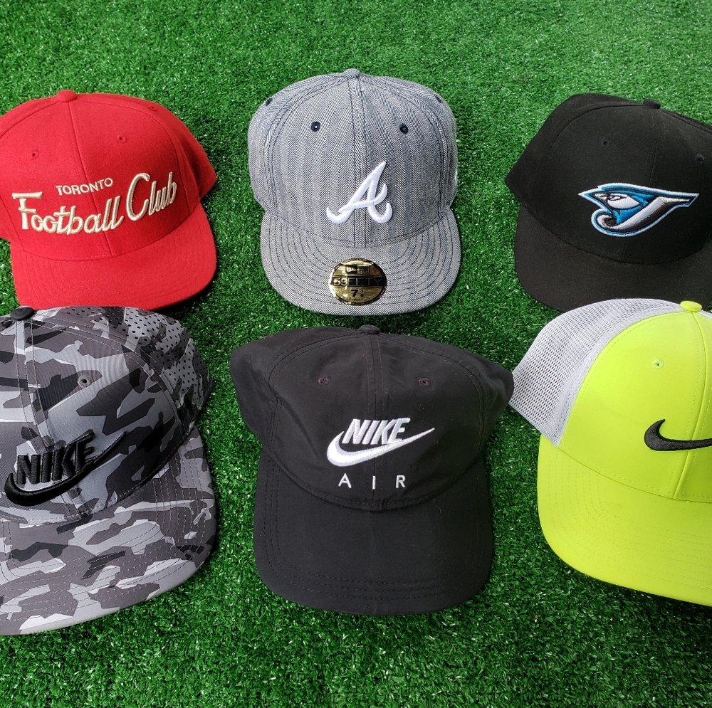 VINTAGE FITTED & ADJUSTABLE HAT LOT